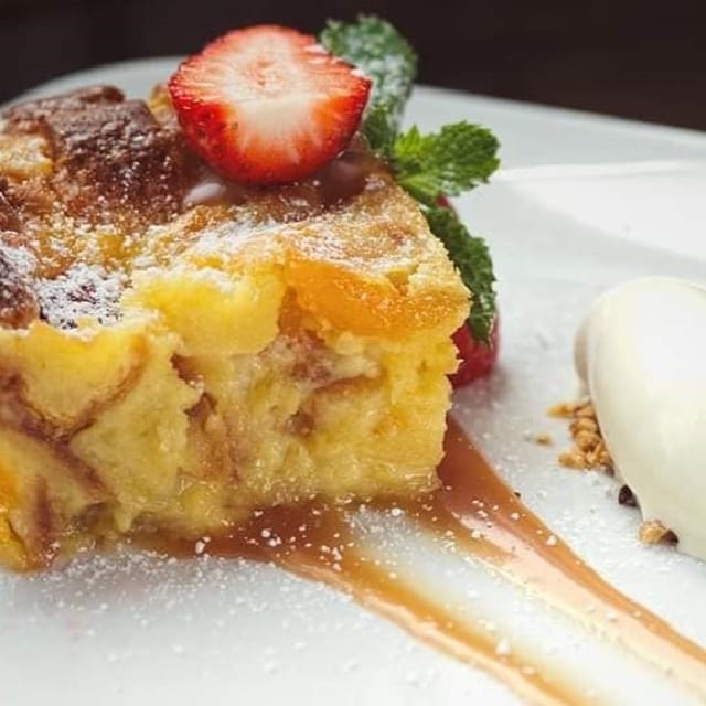 Apricot Bread Pudding.