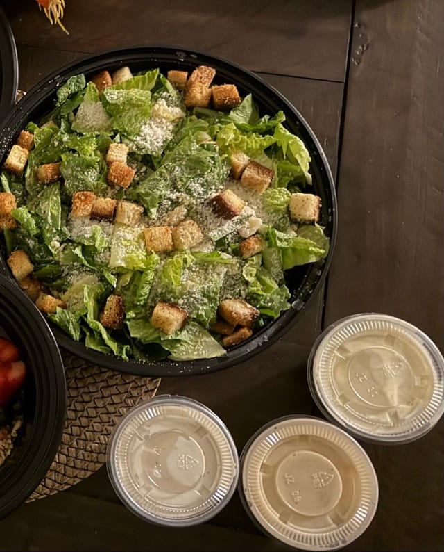 Classic Caesar Salad.